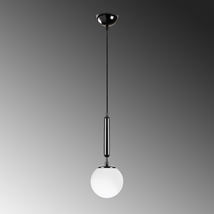 Opviq King - 11450 Lámpara de araña en blanco y negro con altura ajustable